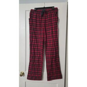 Men's Lake Pajama Pants Flannel Tartan Plaid Red Green Large